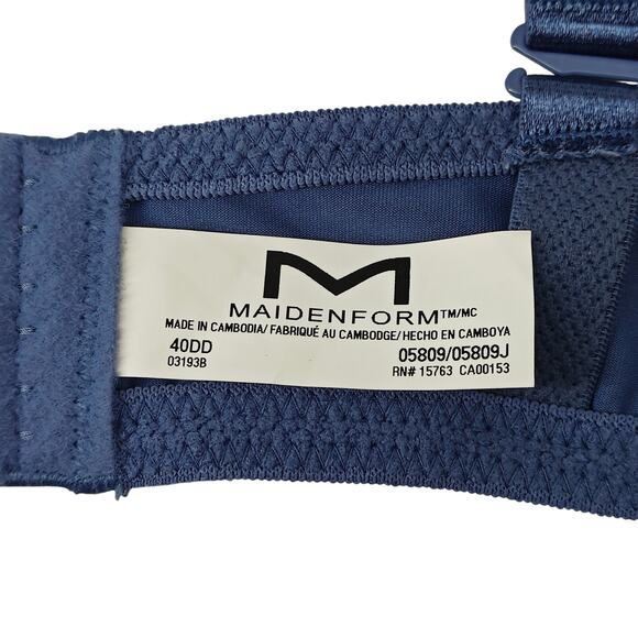 Maidenform Self Expressions Convertible Push-up Lace Wing Bra 5809 Blue 40DD - Picture 2 of 4
